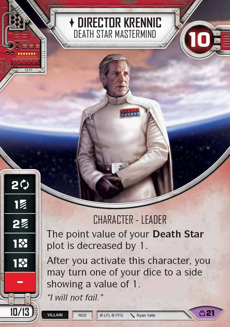Director Krennic - Death Star Mastermind (CM) Legendary Star Wars Destiny Fantasy Flight Games