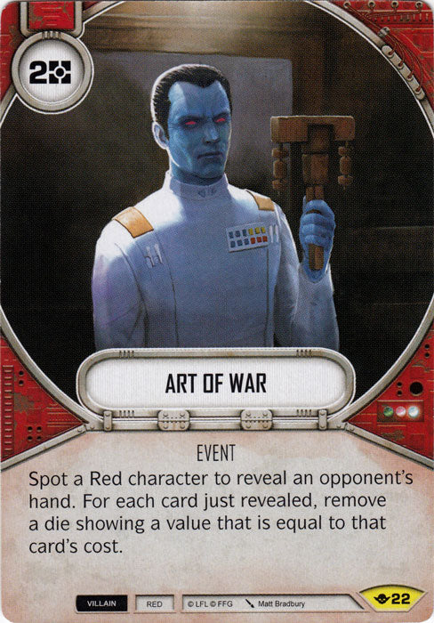 Art of War (WotF) Uncommon Star Wars Destiny Fantasy Flight Games