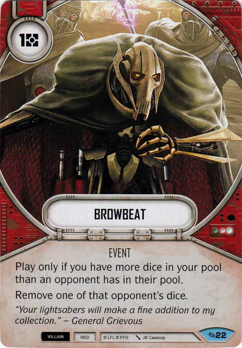 Browbeat (ATG) Common Star Wars Destiny Fantasy Flight Games