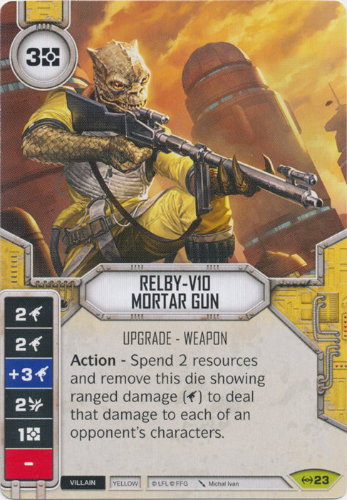 Relby-V10 Mortar Gun (EAW) Rare Star Wars Destiny Fantasy Flight Games