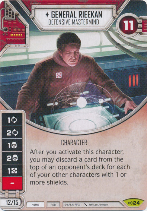 General Rieekan - Defensive Mastermind (EAW) Rare Star Wars Destiny Fantasy Flight Games