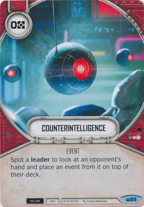 Counterintelligence (SOH) Common Star Wars Destiny Fantasy Flight Games