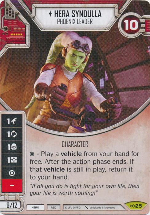 Hera Syndulla - Phoenix Leader (EAW) Rare Star Wars Destiny Fantasy Flight Games