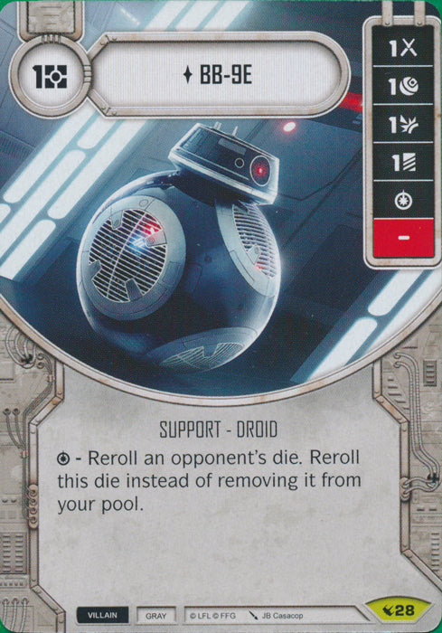 BB-9E (LEG) Rare Star Wars Destiny Fantasy Flight Games