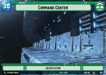 Command Center - Death Star (SOR) Common Star Wars Unlimited Fantasy Flight Games Hyperspace Non-Foil