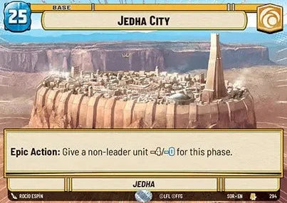 Jedha City - Jedha (SOR) Rare Star Wars Unlimited Fantasy Flight Games Hyperspace Non-Foil