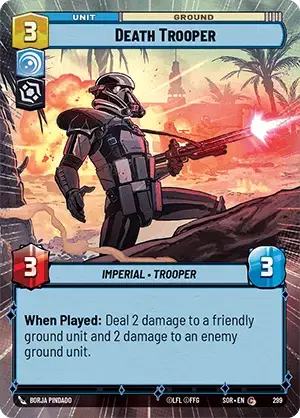 Death Trooper (SOR) Common Star Wars Unlimited Fantasy Flight Games Hyperspace Non-Foil