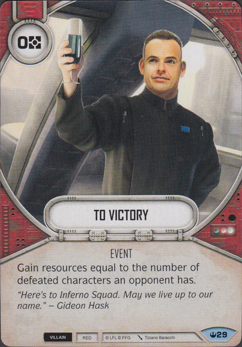To Victory (SOH) Common Star Wars Destiny Fantasy Flight Games