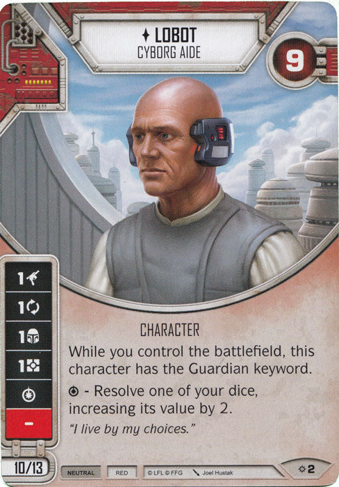 Lobot - Cyborg Aide (Rivals) Starter Star Wars Destiny Fantasy Flight Games