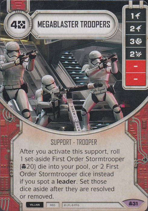 Megablaster Troopers (CONV) Legendary Star Wars Destiny Fantasy Flight Games
