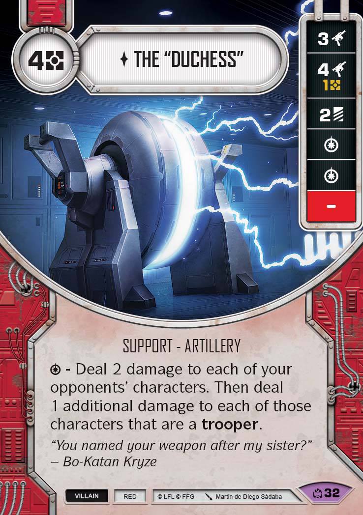 The "Duchess" (CM) Legendary Star Wars Destiny Fantasy Flight Games