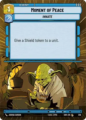 Moment of Peace (SOR) Common Star Wars Unlimited Fantasy Flight Games Hyperspace Non-Foil