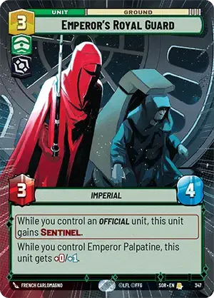 Emperor's Royal Guard (SOR) Rare Star Wars Unlimited Fantasy Flight Games Hyperspace Non-Foil
