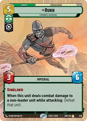 Rukh - Thrawn's Assassin (SOR) Rare Star Wars Unlimited Fantasy Flight Games Hyperspace Non-Foil