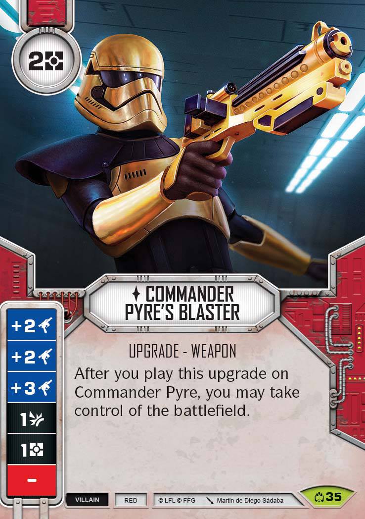 Commander Pyre's Blaster (CM) Rare Star Wars Destiny Fantasy Flight Games