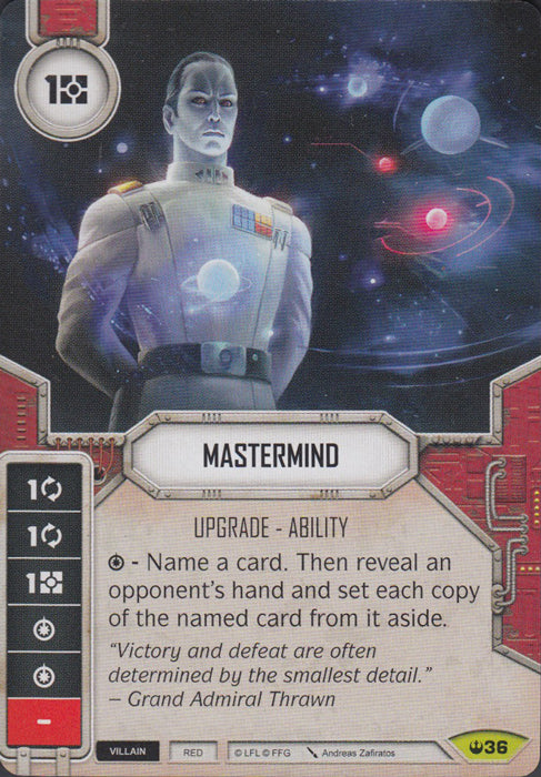 Mastermind (SOH) Rare Star Wars Destiny Fantasy Flight Games