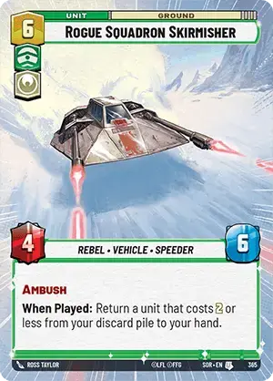 Rogue Squadron Skirmisher (SOR) Uncommon Star Wars Unlimited Fantasy Flight Games Hyperspace Non-Foil