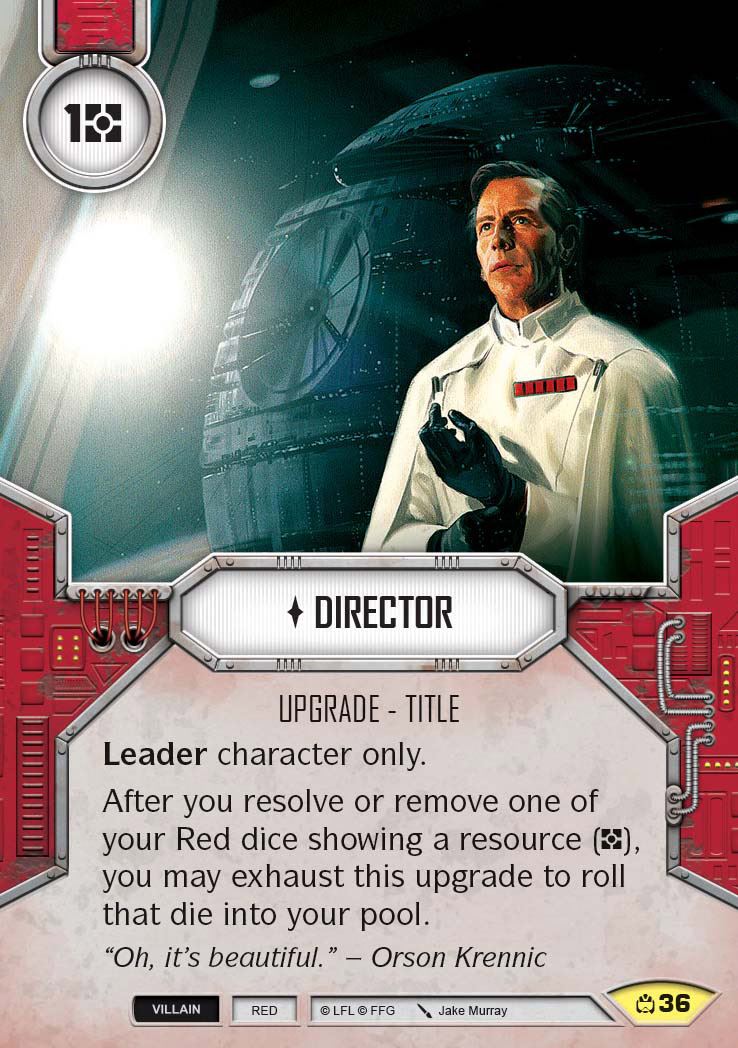 Director (CM) Uncommon Star Wars Destiny Fantasy Flight Games