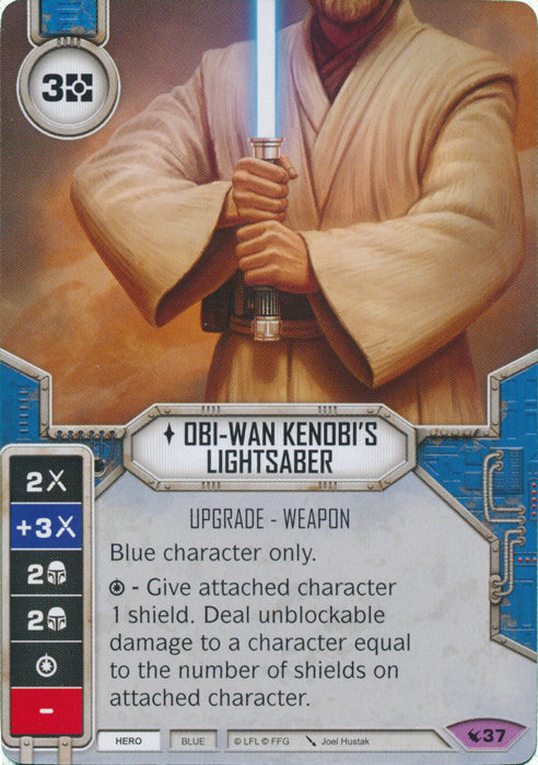 Obi-Wan Kenobi's Lightsaber (LEG) Legendary Star Wars Destiny Fantasy Flight Games