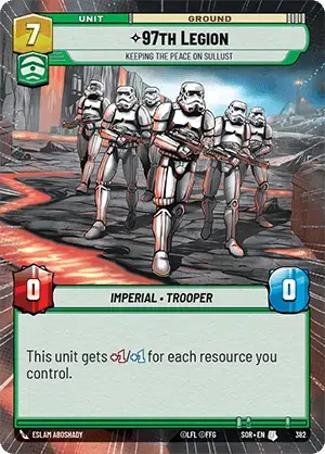 97th Legion - Keeping the Peace on Sullust (SOR) Uncommon Star Wars Unlimited Fantasy Flight Games Hyperspace Non-Foil