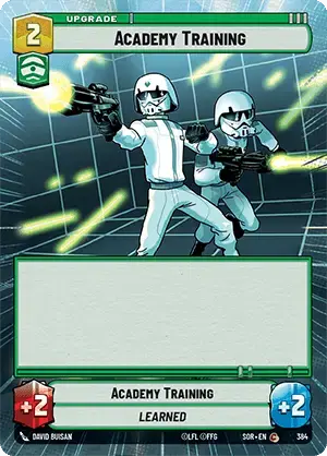 Academy Training (SOR) Common Star Wars Unlimited Fantasy Flight Games Hyperspace Non-Foil