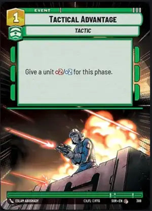 Tactical Advantage (SOR) Common Star Wars Unlimited Fantasy Flight Games Hyperspace Non-Foil