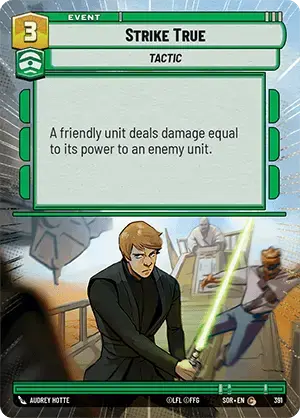 Strike True (SOR) Common Star Wars Unlimited Fantasy Flight Games Hyperspace Non-Foil