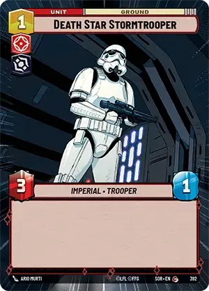 Death Star Stormtrooper (SOR) Common Star Wars Unlimited Fantasy Flight Games Hyperspace Non-Foil