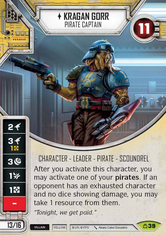 Kragan Gorr (CM) Rare Star Wars Destiny Fantasy Flight Games