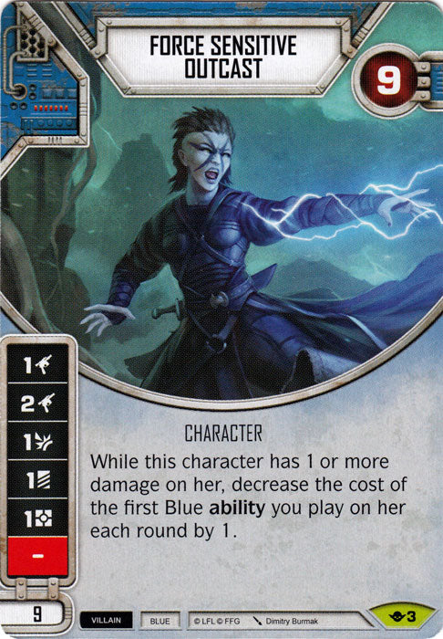 Force Sensitive Outcast (WotF) Rare Star Wars Destiny Fantasy Flight Games