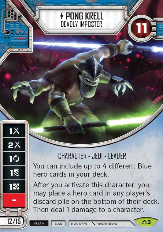 Pong Krell - Deadly Imposter (CM) Rare Star Wars Destiny Fantasy Flight Games