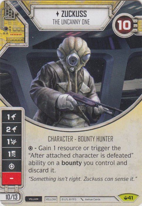 Zuckuss - The Uncanny One (SOH) Rare Star Wars Destiny Fantasy Flight Games