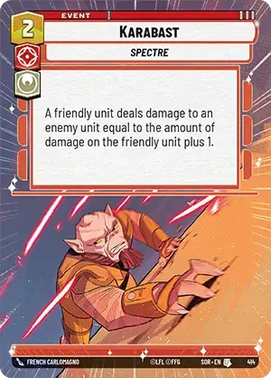 Karabast (SOR) Uncommon Star Wars Unlimited Fantasy Flight Games Hyperspace Non-Foil