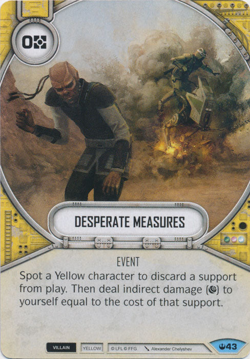 Desperate Measures (SOH) Common Star Wars Destiny Fantasy Flight Games