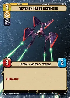 Seventh Fleet Defender (SOR) Common Star Wars Unlimited Fantasy Flight Games Hyperspace Non-Foil