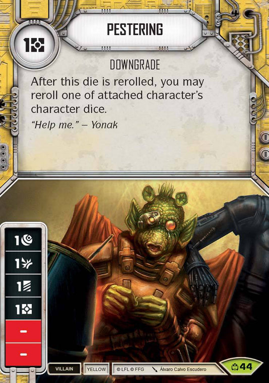 Pestering (CM) Rare Star Wars Destiny Fantasy Flight Games