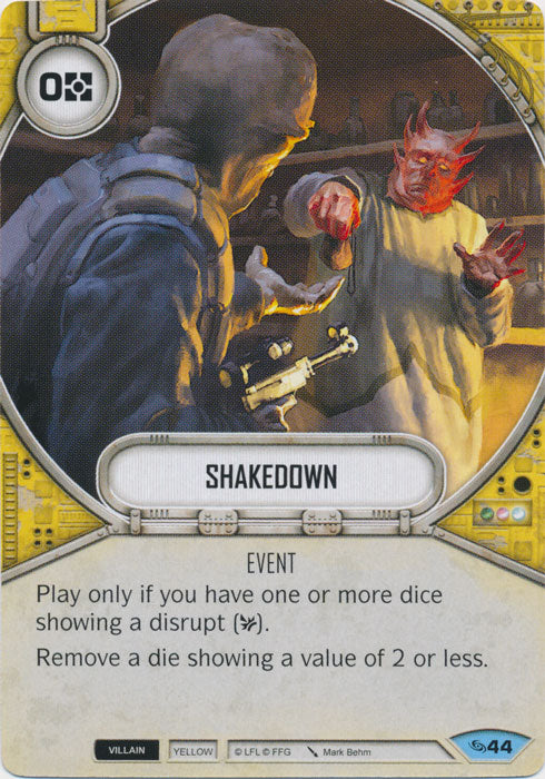 Shakedown (ATG) Common Star Wars Destiny Fantasy Flight Games