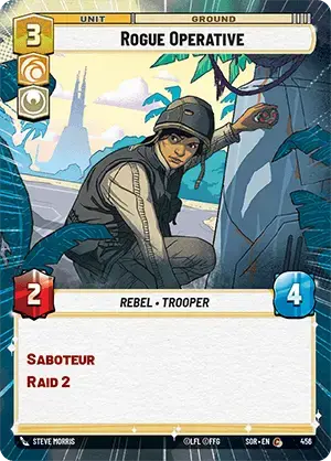 Rogue Operative (SOR) Common Star Wars Unlimited Fantasy Flight Games Hyperspace Non-Foil