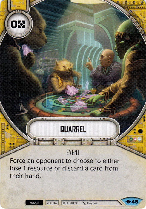Quarrel (WOTF) Common Star Wars Destiny Fantasy Flight Games