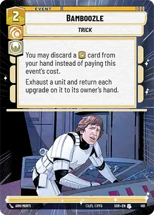 Bamboozle (SOR) Uncommon Star Wars Unlimited Fantasy Flight Games Hyperspace Non-Foil