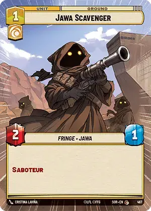 Jawa Scavenger (SOR) Common Star Wars Unlimited Fantasy Flight Games Hyperspace Non-Foil