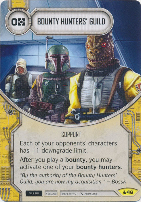 Bounty Hunters' Guild (SOH) Uncommon Star Wars Destiny Fantasy Flight Games