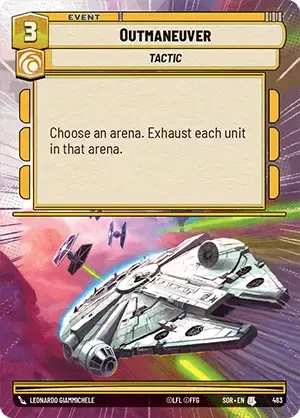 Outmaneuver (SOR) Uncommon Star Wars Unlimited Fantasy Flight Games Hyperspace Non-Foil