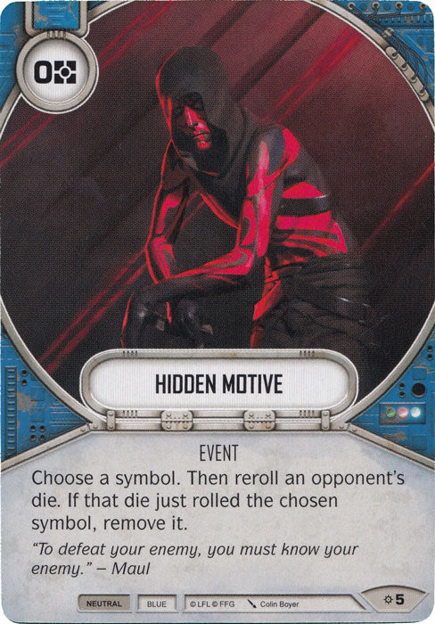 Hidden Motive (Rivals) Starter Star Wars Destiny Fantasy Flight Games