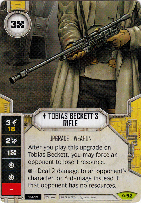 Tobias Beckett's Rifle (ATG) Rare Star Wars Destiny Fantasy Flight Games