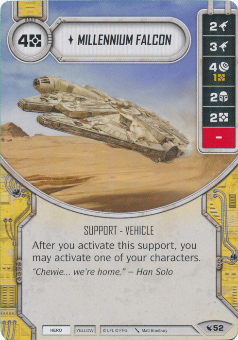 Millennium Falcon (LEG) Starter Star Wars Destiny Fantasy Flight Games