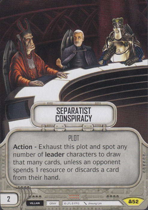 Separatist Conspiracy (CONV) Uncommon Star Wars Destiny Fantasy Flight Games