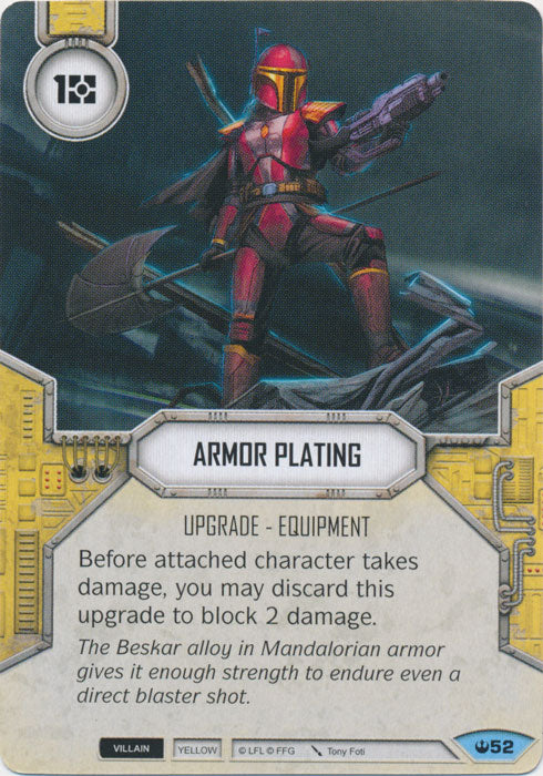 Armor Plating (SOH) Common Star Wars Destiny Fantasy Flight Games