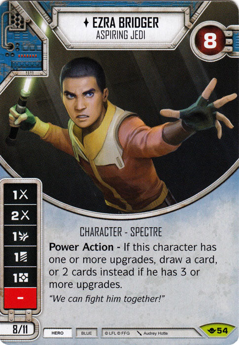Ezra Bridger - Aspiring Jedi (WotF) Rare Star Wars Destiny Fantasy Flight Games
