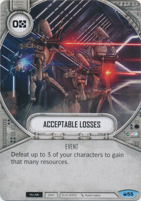 Acceptable Losses (SOH) Common Star Wars Destiny Fantasy Flight Games